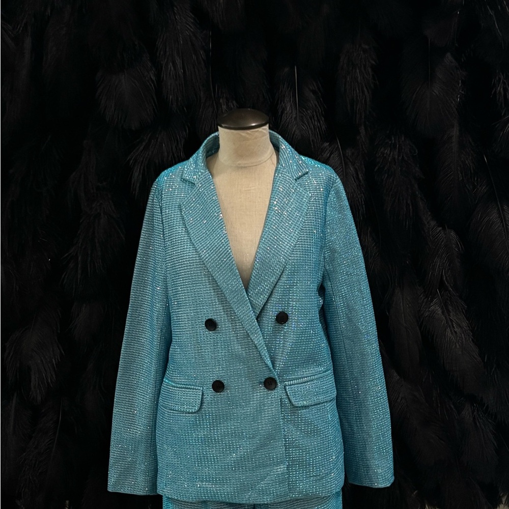 Vibrant Blue Tailored Set